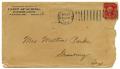 Primary view of [Envelope for Letter to Mrs. Milton Parks, 24 October 1905]
