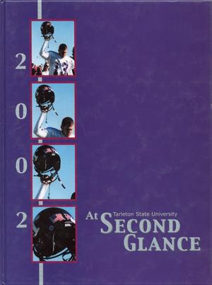 Primary view of object titled 'The Grassburr, Yearbook of Tarleton State University, 2002'.