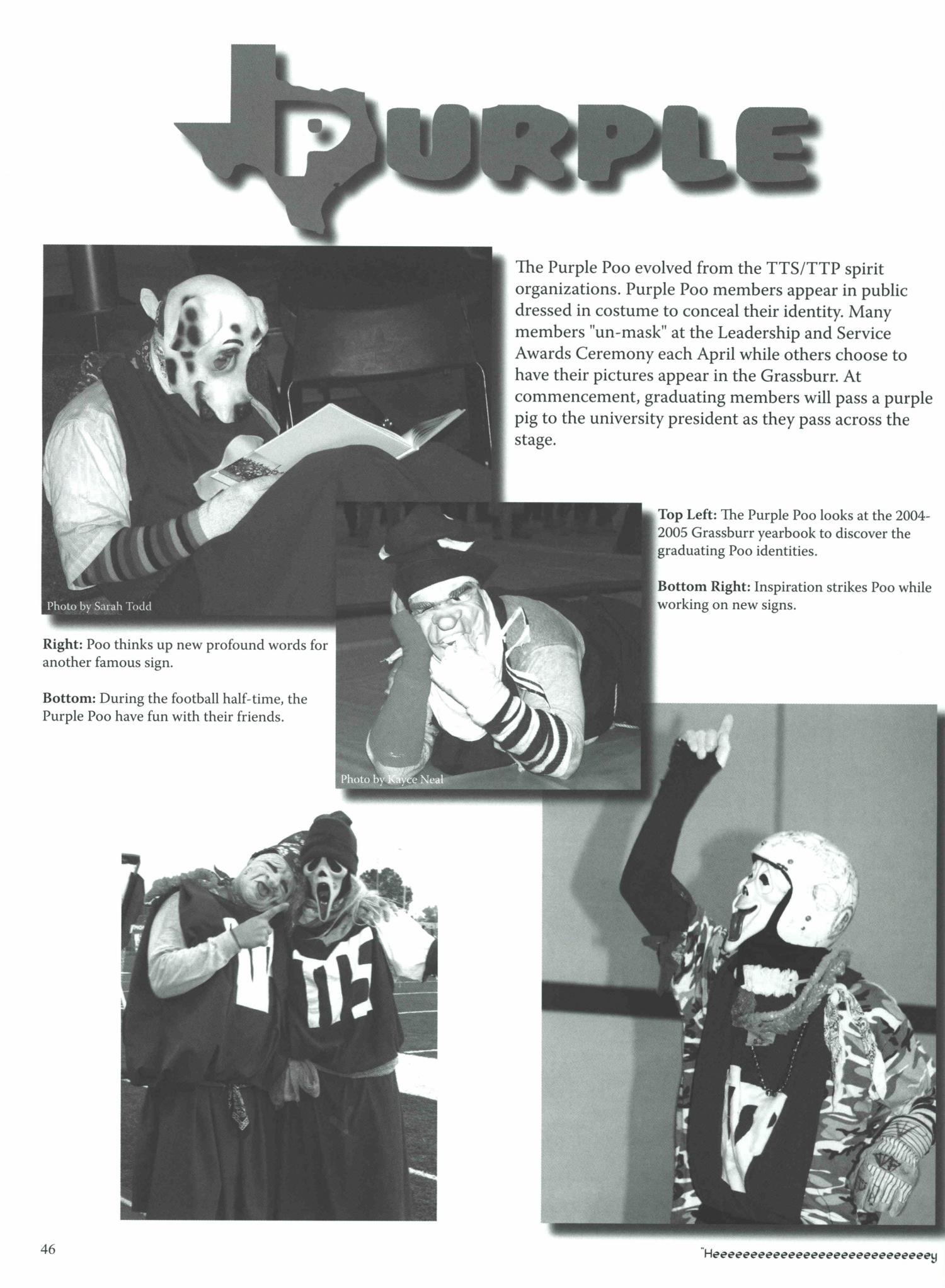 The Grassburr, Yearbook of Tarleton State University, 2006
                                                
                                                    46
                                                