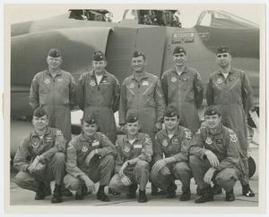 Primary view of object titled '[Men in Front of Airplane]'.