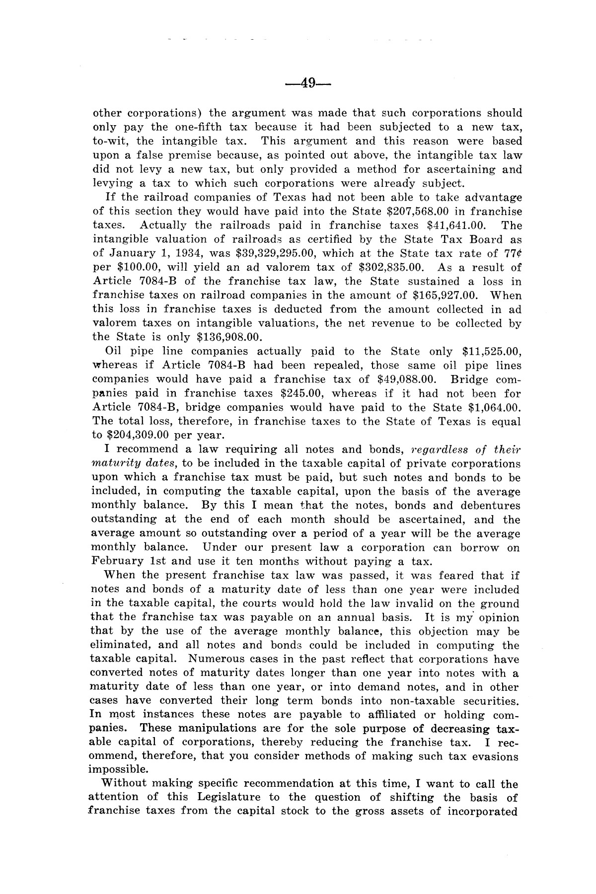 Legislative Messages of Hon. James V. Allred, Governor of Texas 1935-1939
                                                
                                                    [Sequence #]: 48 of 263
                                                