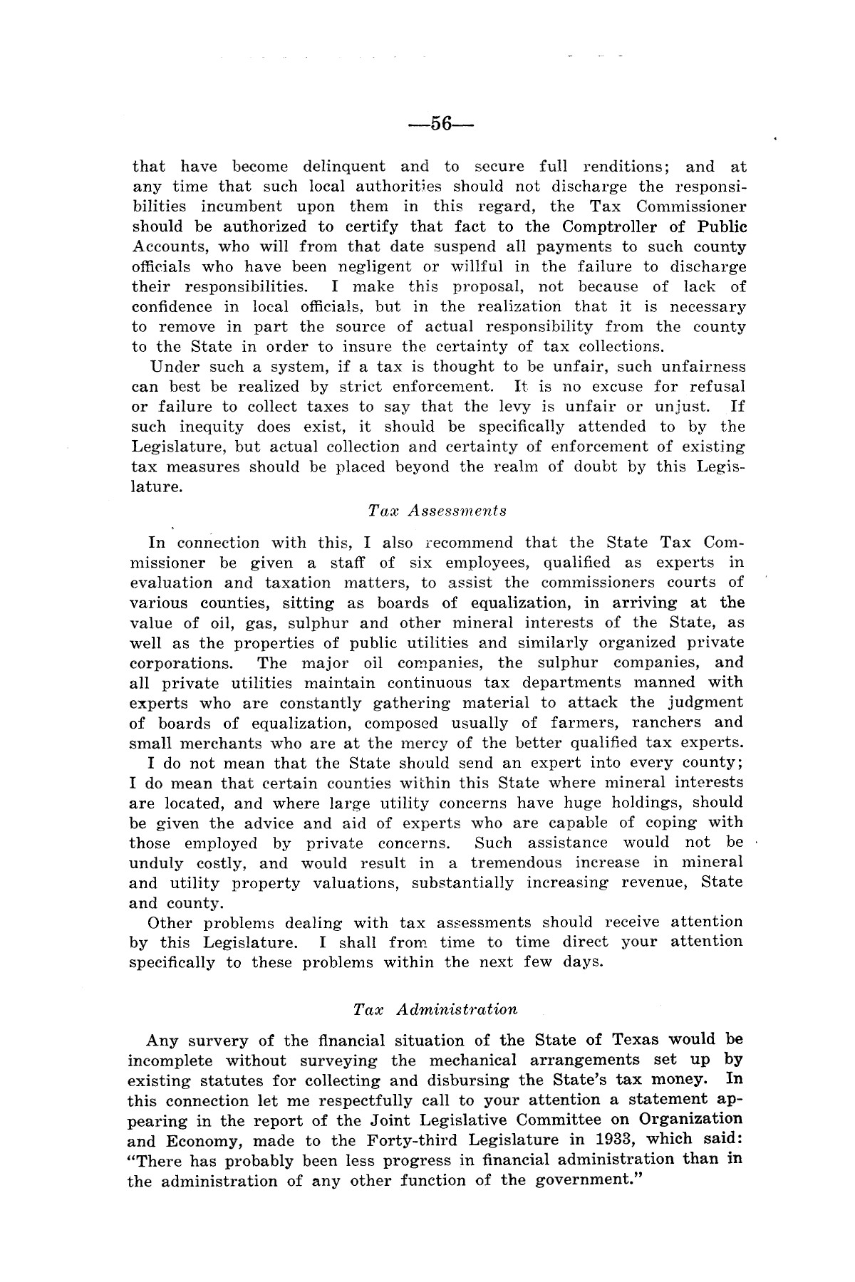 Legislative Messages of Hon. James V. Allred, Governor of Texas 1935-1939
                                                
                                                    [Sequence #]: 55 of 263
                                                