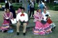 Photograph: [Unidentified people in traditional Mexican dress at City Hall]
