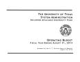 Book: University of Texas System Administration Operating Budget: 2013