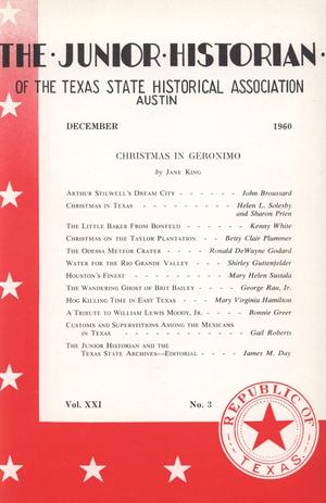 Primary view of object titled 'The Junior Historian, Volume 21, Number 3, December 1960'.