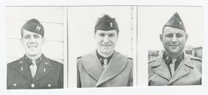 Primary view of object titled '[Photographs of Three Soldiers]'.