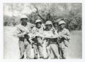 Photograph: [Four Soldiers Holding a Snake]