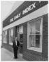 Photograph: [Bill Cameron in Front of Old "Index" Building]
