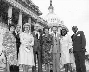 Primary view of object titled '[Pattie Powell and Others in Washington D.C.]'.