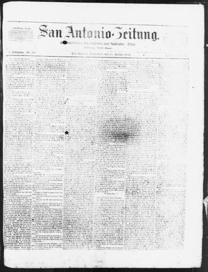 Primary view of object titled 'San Antonio-Zeitung. (San Antonio, Tex.), Vol. 3, No. 35, Ed. 1 Saturday, February 23, 1856'.