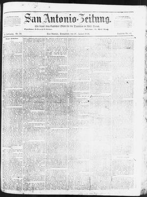 Primary view of object titled 'San Antonio-Zeitung. (San Antonio, Tex.), Vol. 2, No. 31, Ed. 1 Saturday, January 27, 1855'.