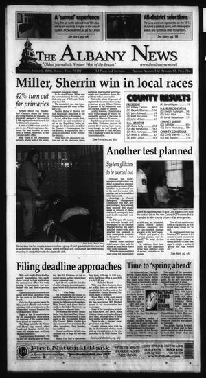 Primary view of object titled 'The Albany News (Albany, Tex.), Vol. 132, No. 41, Ed. 1 Thursday, March 6, 2008'.