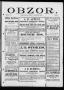 Newspaper: Obzor. (Hallettsville, Tex.), Vol. 15, No. 8, Ed. 1 Wednesday, Novemb…