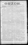 Primary view of Obzor. (Hallettsville, Tex.), Vol. 20, No. 30, Ed. 1 Thursday, February 23, 1911
