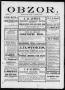 Newspaper: Obzor. (Hallettsville, Tex.), Vol. 15, No. 7, Ed. 1 Wednesday, Novemb…