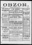 Newspaper: Obzor. (Hallettsville, Tex.), Vol. 15, No. 6, Ed. 1 Sunday, October 1…