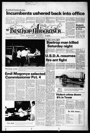 Primary view of object titled 'Bastrop Advertiser and Bastrop County News (Bastrop, Tex.), No. 6, Ed. 1 Thursday, April 7, 1977'.