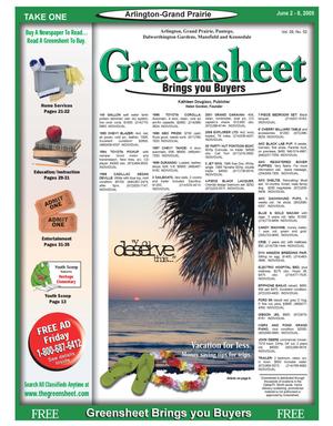 Primary view of object titled 'The Greensheet (Arlington-Grand Prairie, Tex.), Vol. 29, No. 52, Ed. 1 Thursday, June 2, 2005'.