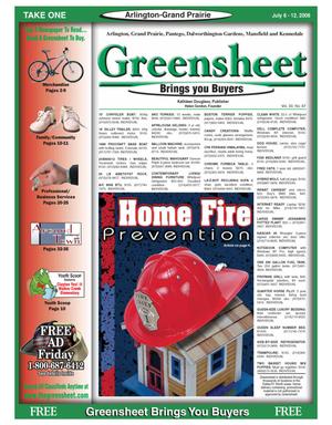 Primary view of object titled 'The Greensheet (Arlington-Grand Prairie, Tex.), Vol. 30, No. 87, Ed. 1 Thursday, July 6, 2006'.