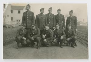 Primary view of object titled '[119th Armored Engineer Men at Camp Campbell, Kentucky]'.