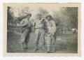 Photograph: [Three Soldiers Together in a Woodland]