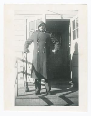 Primary view of object titled '[Soldier in Overcoat]'.