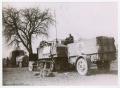 Photograph: [Command Post Half-Track with a Trailer]