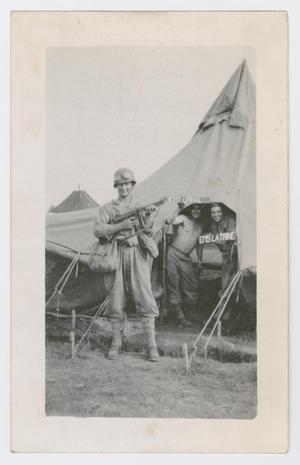 Primary view of object titled '[Soldiers in Tent]'.