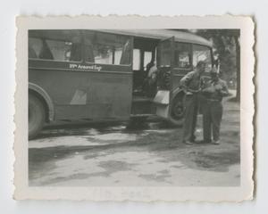 Primary view of object titled '[119th Armored Engineer Battalion Bus]'.