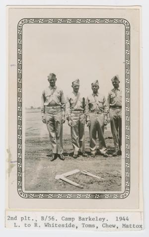 Primary view of object titled '[2nd Platoon at Camp Campbell]'.
