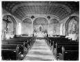 Primary view of [Interior of St. Mary's Catholic church in the late 1920s]