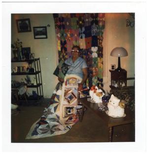 Primary view of object titled 'Angelita M. Campos in her Living Room'.