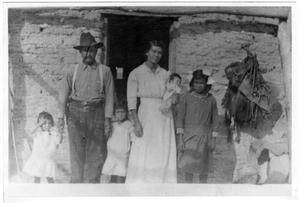 Primary view of object titled '[Jesus Cabezuela and his family in 1915]'.