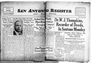 Primary view of object titled 'San Antonio Register (San Antonio, Tex.), Vol. 7, No. 22, Ed. 1 Friday, September 3, 1937'.