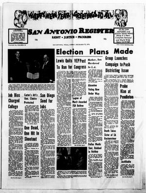 Primary view of object titled 'San Antonio Register (San Antonio, Tex.), Vol. 45, No. 38, Ed. 1 Friday, December 31, 1976'.