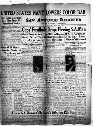 Primary view of San Antonio Register (San Antonio, Tex.), Vol. 12, No. 10, Ed. 1 Friday, April 10, 1942