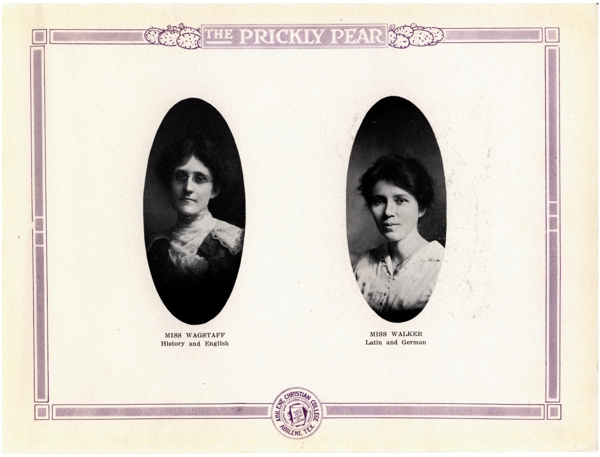 Prickly Pear, Yearbook of Abilene Christian College, 1916
                                                
                                                    10
                                                