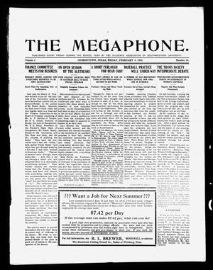 Primary view of object titled 'The Megaphone (Georgetown, Tex.), Vol. 3, No. 16, Ed. 1 Friday, February 4, 1910'.