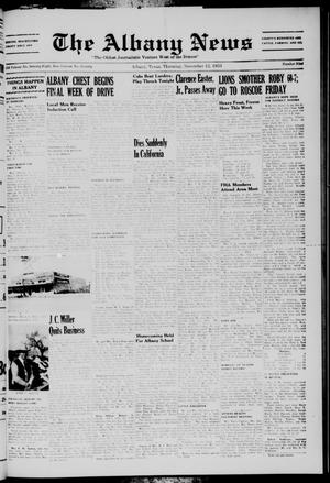 Primary view of The Albany News (Albany, Tex.), Vol. 70, No. 9, Ed. 1 Thursday, November 12, 1953