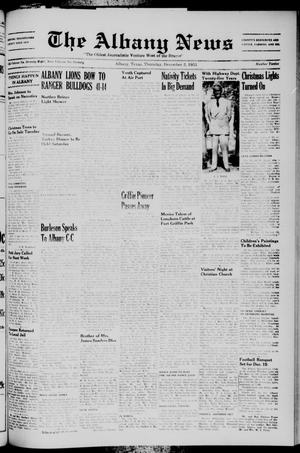 Primary view of The Albany News (Albany, Tex.), Vol. 70, No. 12, Ed. 1 Thursday, December 3, 1953