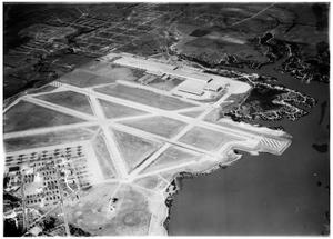 Primary view of object titled 'Aerial view of C.V.A.C. and Tarrant Field'.