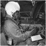 Photograph: P. Ostricher of Flt. Dept. Handling Sweep Wing Lever on F-111