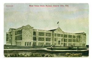 Primary view of object titled 'West Texas State Normal, Canyon City, Tex.'.