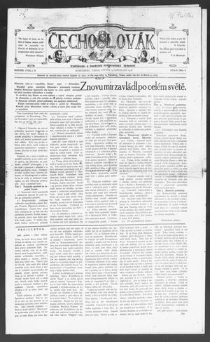 Primary view of object titled 'Čechoslovák  (Rosenberg, Tex.), Vol. 2, No. 6, Ed. 1 Wednesday, November 13, 1918'.