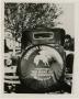 Photograph: [Photograph of Simmons College Tire Cover]