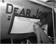 Photograph: J.D. Lee signs Last B-36