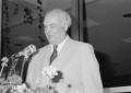 Photograph: [Photograph of Abner McCall at Podium]