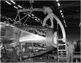 Photograph: Installation of a piston engine on a B-36