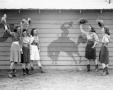 Photograph: [Photograph of HSU Cowgirls with Hats]