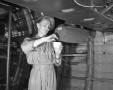 Photograph: [Raymond E. Fisher Inside the Cabin of a B-36]
